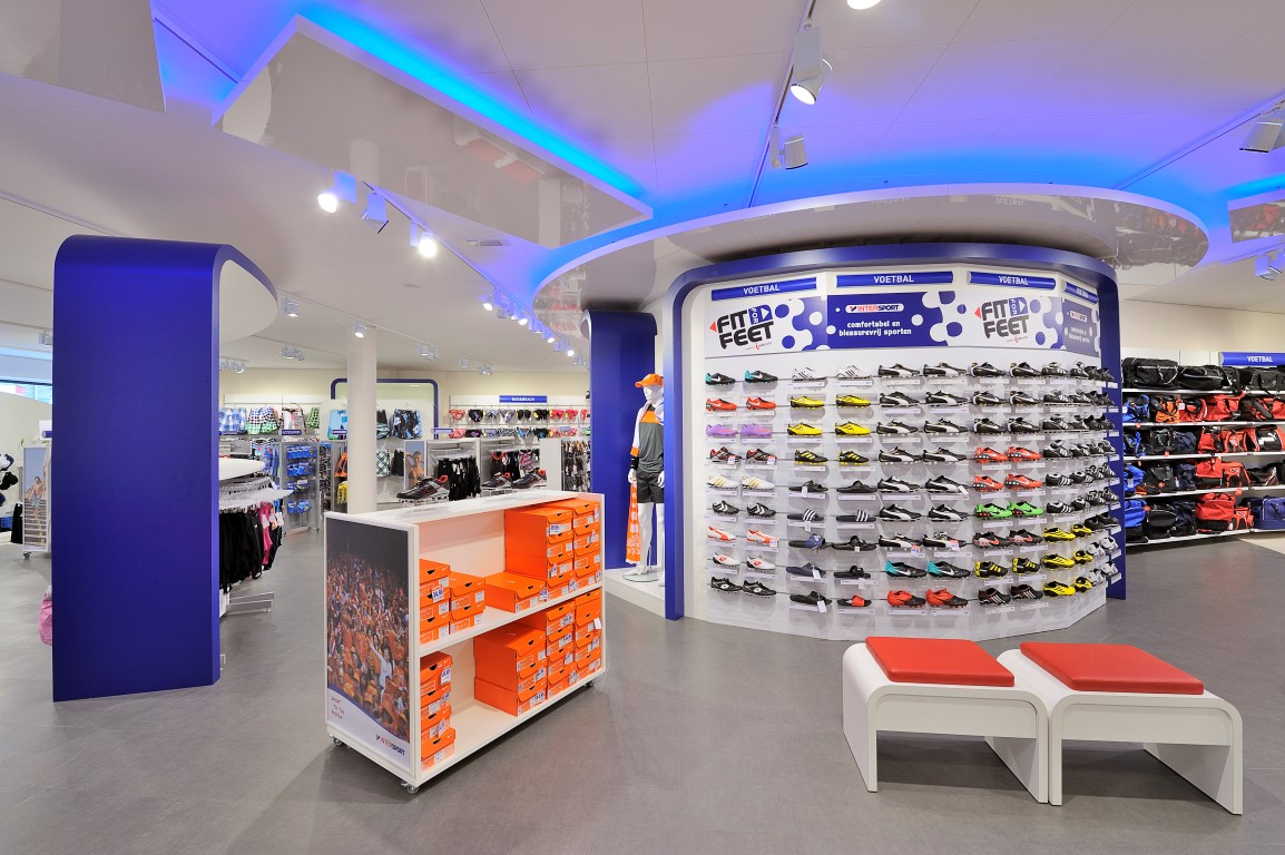 Shopfitting Intersport concept, NL