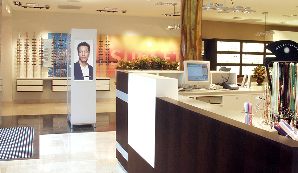 Interior design Optica Kywi – Willemstad Curaçao - Optician