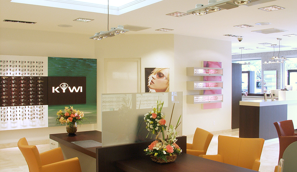 Interior design Optica Kywi – Willemstad Curaçao - Optician