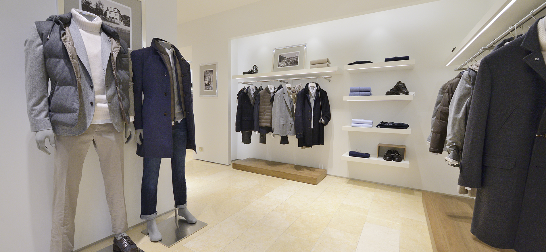 New: Brandstore Brunello Cucinelli by Cleo in Antwerp. Shopfitting by WSB