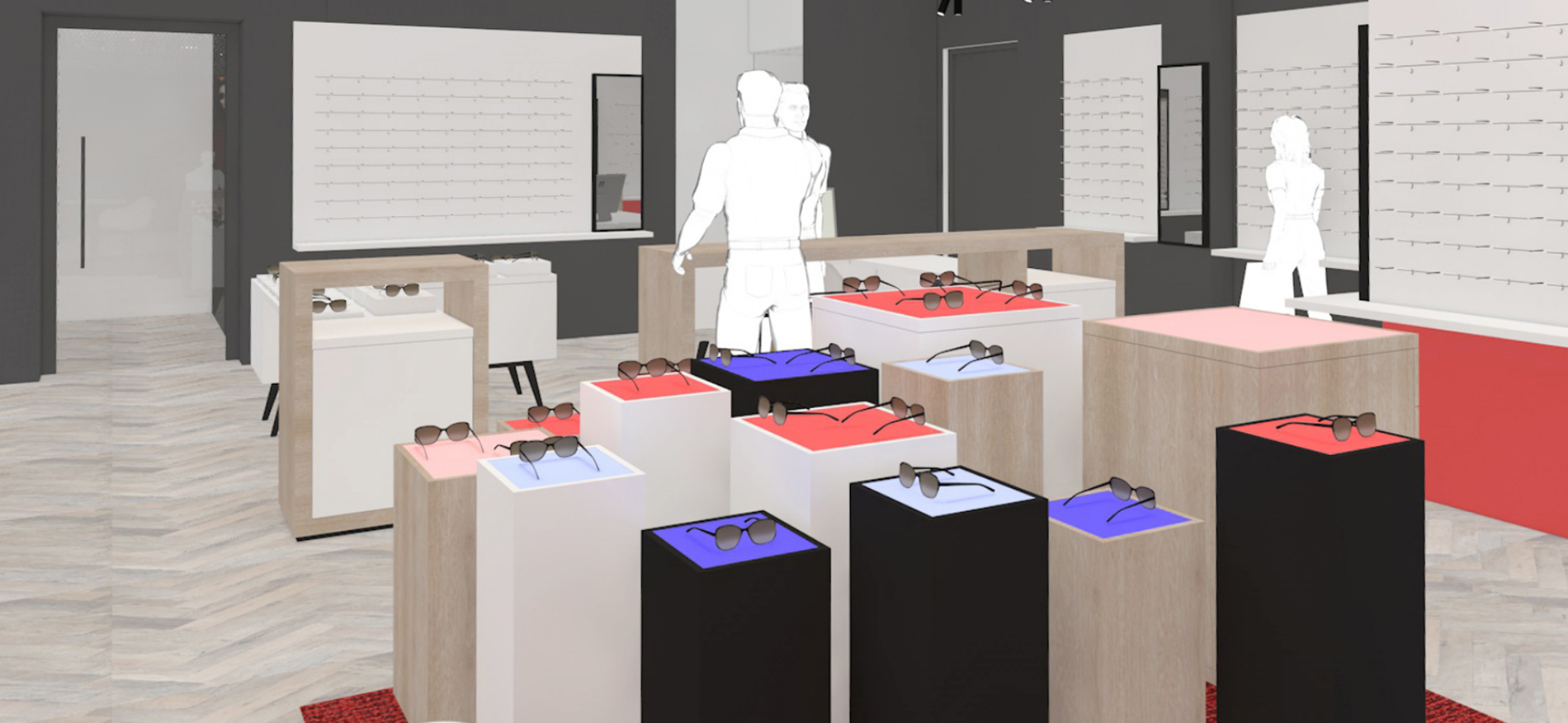 Waller Optik – Hofheim (DE): Design and shopfitting optician shop - 
