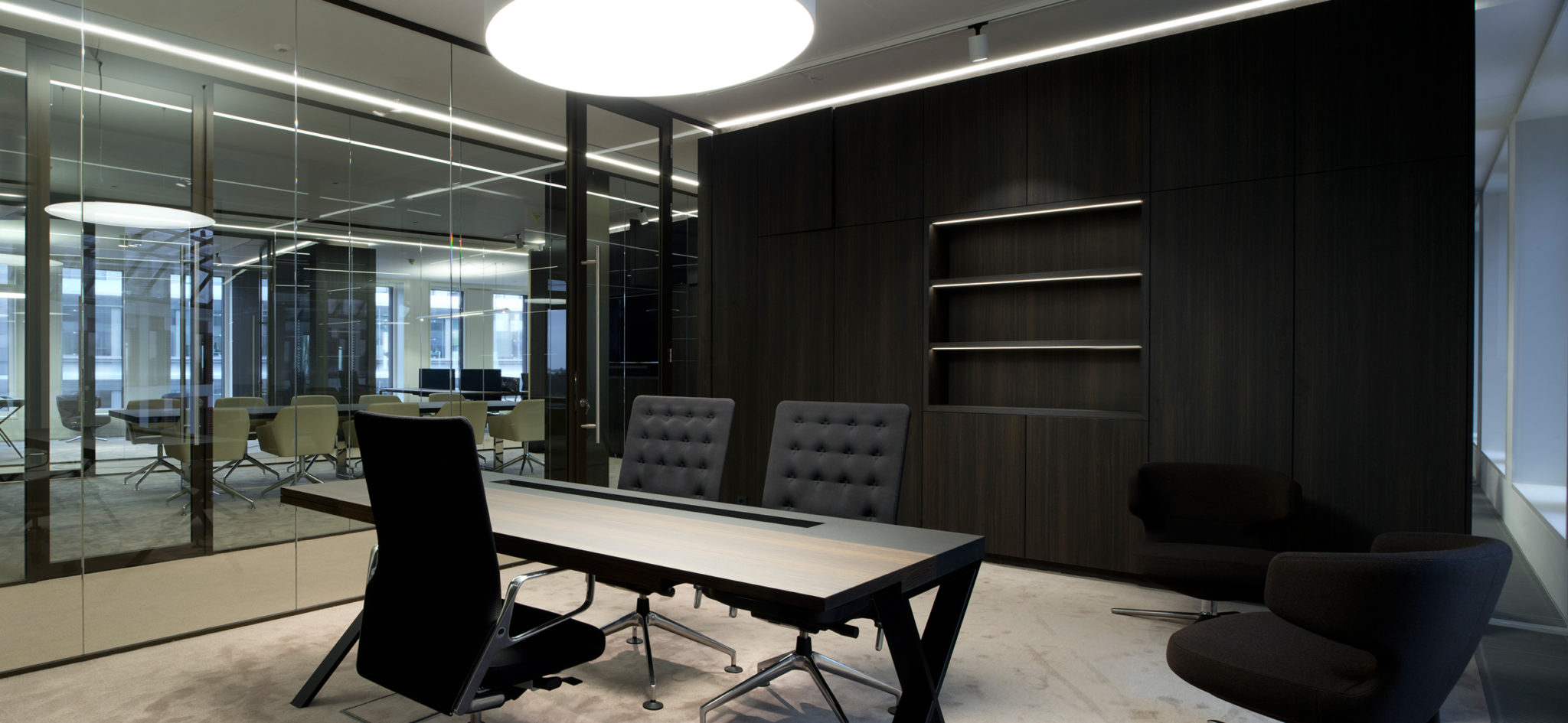 Custom furniture for an office in Luxembourg, JFPE - 