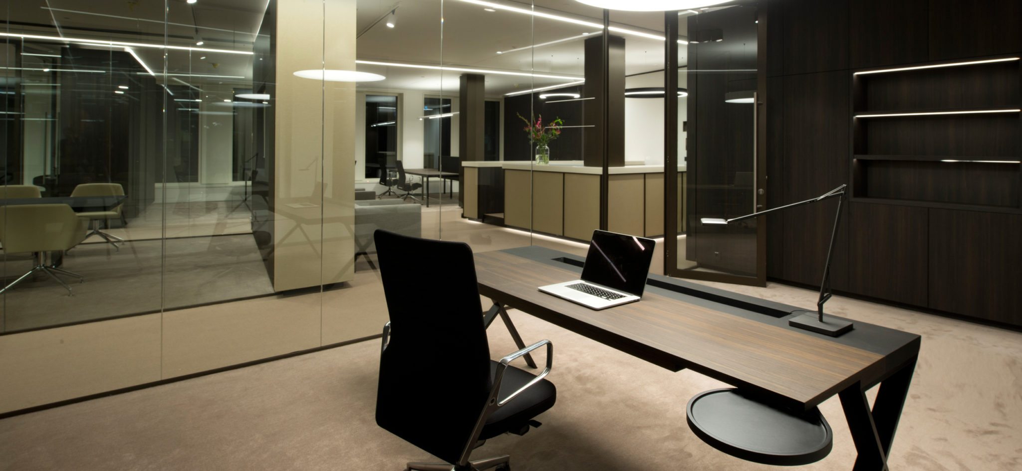 Custom furniture for an office in Luxembourg, JFPE - 