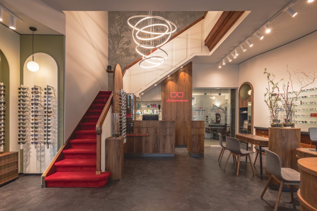 Design luxury optician WSB Shopfitting