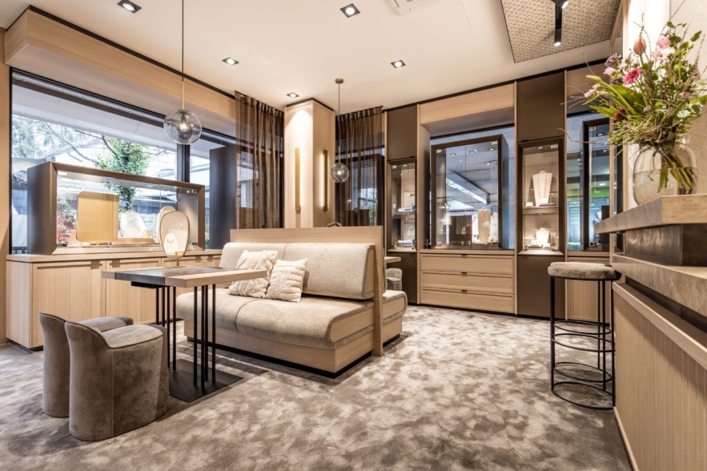 Luxe interieur voor juwelier